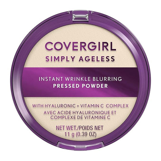 Covergirl Simply Ageless Instant Wrinkle Blurring Pressed Powder, Translucent, 0.39 Oz.-Velvo Beauty