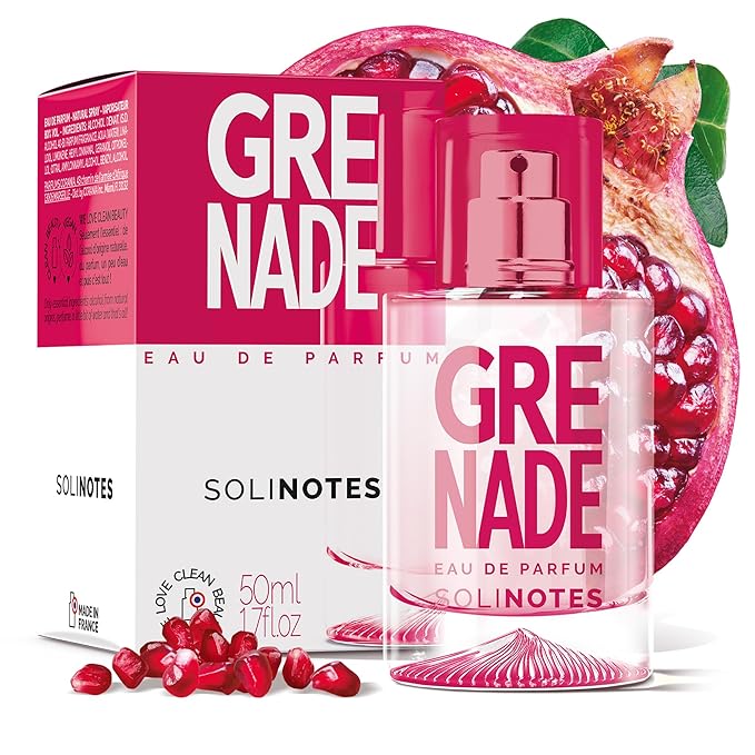 SOLINOTES Pomegranate Perfume for Women - Eau De Parfum | Delicate Floral and Soothing Scent - Made in France - Vegan - 1.7 fl.oz-Velvo Beauty