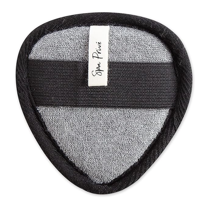 Urbana Spa Prive Men's Bamboo Charcoal Collection, Face Pad,Grey,6338-Velvo Beauty