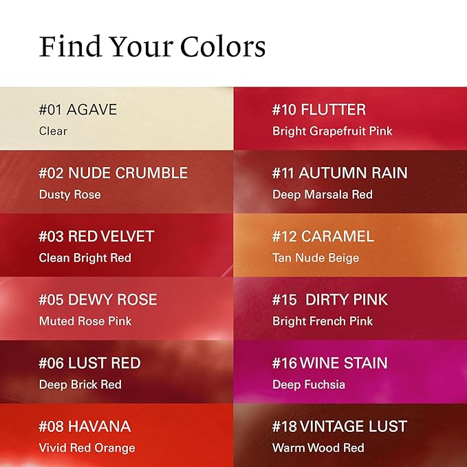 Melixir Vegan Lip Butter #06 Lust Red (+11 more colors), Deep Nourishing Tinted Lip Balm for Dry Lips, Bee-Free, Petrolatum-Free, Plant-Based, Hydrating for Cracked & Chapped Lips, Travel Essentials-Velvo Beauty