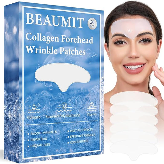 Okela Forehead Wrinkle Patches Overnight 20 pcs with Collagen, Anti Wrinkle Patches, Forehead Wrinkles Beauty Treatment-Velvo Beauty