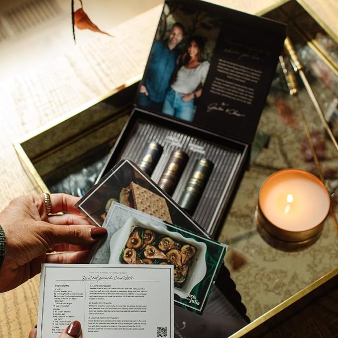 Jumbo Lip Balm Gift Set (Chris Loves Julia Trio) | Poppy & Pout All Natural Lip Balms & Moisturizers | Hydrates with Beeswax, Vitamin E, Organic Coconut Oil | Cruelty-Free | Recyclable Cardboard Tube-Velvo Beauty