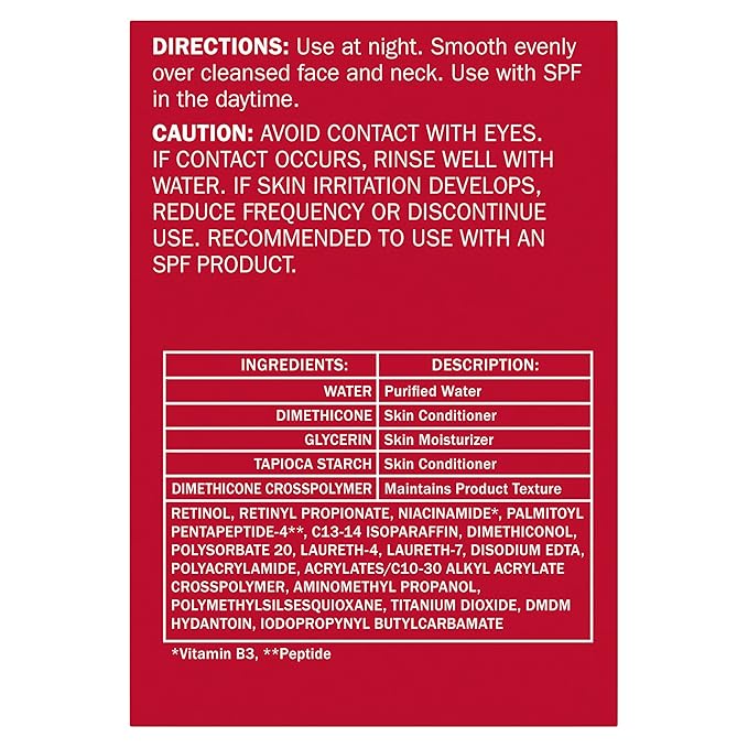 Olay Retinol 24 Face Moisturizer, Anti-Aging Night Cream for Women, Fragrance-Free, Non Greasy - Anti-Wrinkle, Smooth Fine Lines, Tightening, Hydrating Skin Care - Peptides, Glycerin, 1.7 Oz-Velvo Beauty