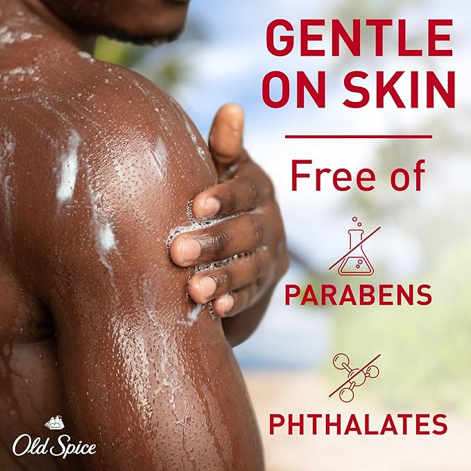 Old Spice Body Wash GentleMan’s Super Hydration for Men, 24/7 Renewing Moisture, Gentle on Skin with Skin Conditioners, Fiji with Palm Tree + Coconut Scent, 20 oz-Velvo Beauty