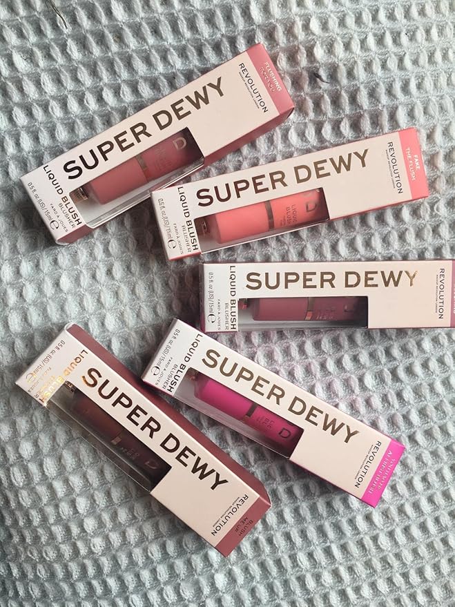 Revolution Beauty, Superdewy Liquid Blush, Richly Pigmented & Buildable, Blendable Formula, Fake The Flush, 0.5 Fl. Oz.-Velvo Beauty