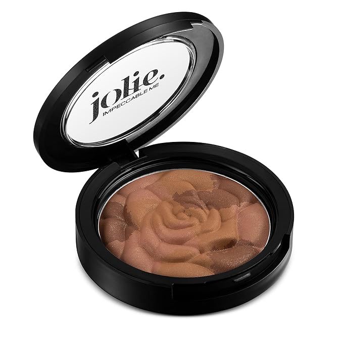 Jolie Blush Bouquet - Mosaic Rose Pressed Cheek Color -Multi-tasking - Shape, Bronze & Highlight Face - Cruelty Free (Maple Leaf)-Velvo Beauty