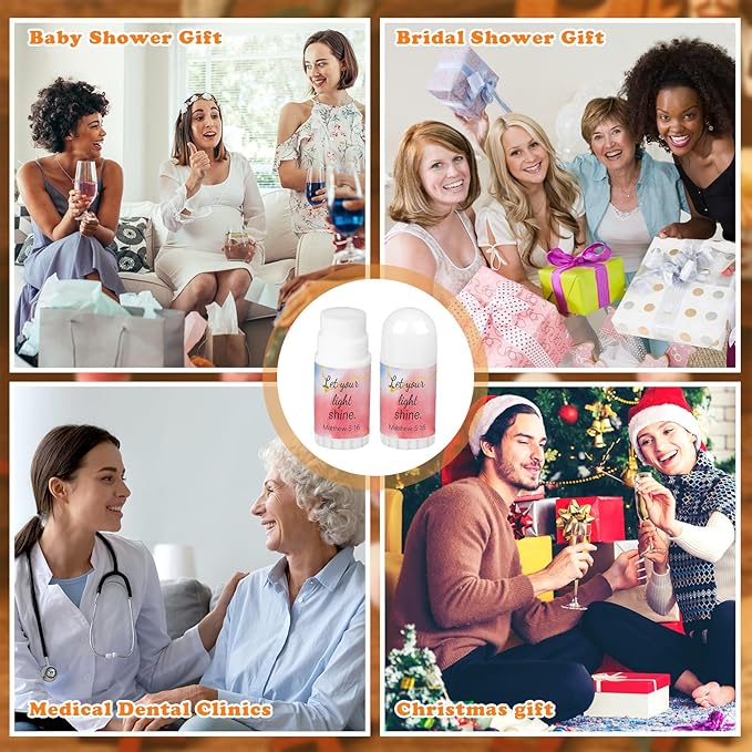 72 Pcs Mini Lip Balm Bulk Gift, 8 Flavors, Christian Themed, Moisturizing for All Skin Types-Velvo Beauty