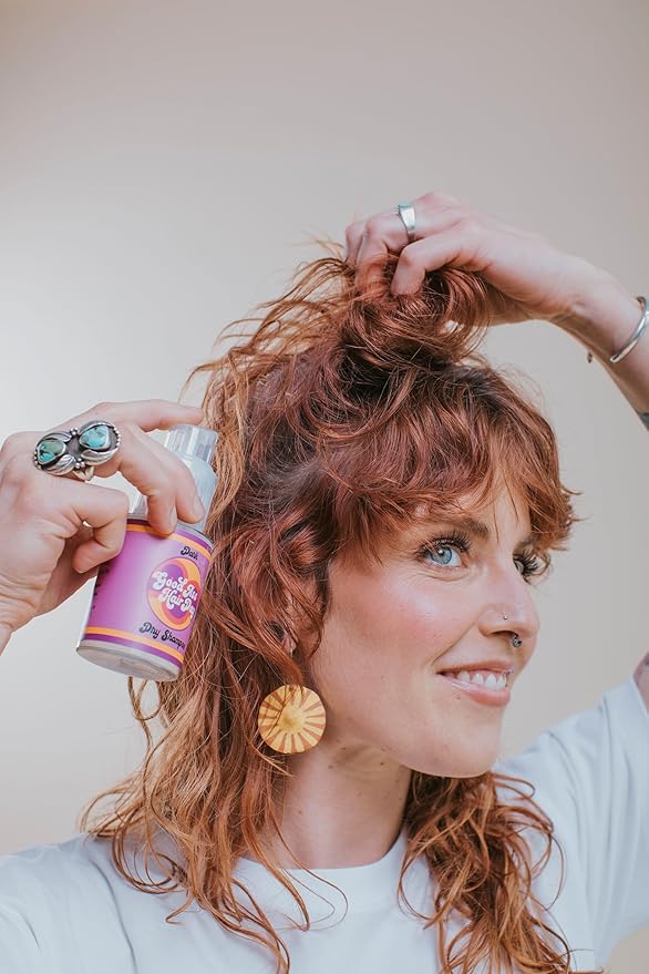 Powder Dark Dry Shampoo Bottle + Refill Bundle, All Natural, Handmade in WI-Velvo Beauty
