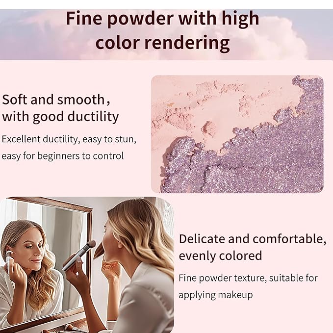 SAMIK Eye shadow blush concealer contour makeup kits full set all in one makeup set cosmetic girl makeup gift box blush set (Pink)-Velvo Beauty