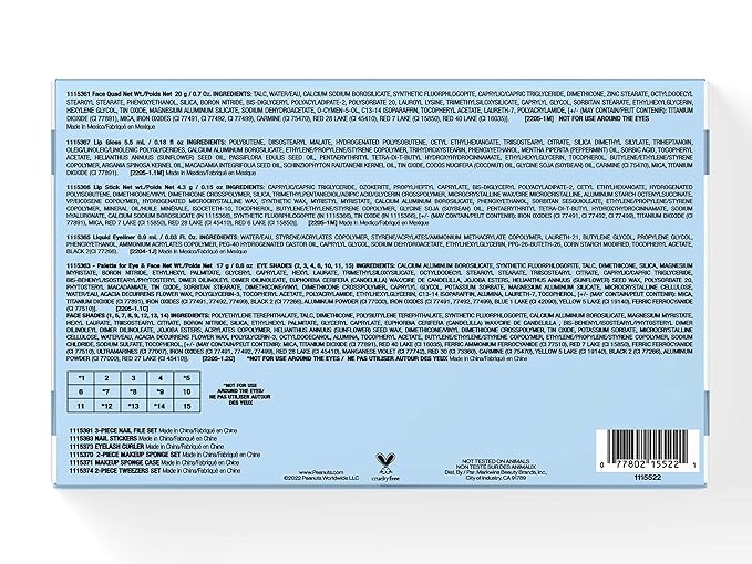 wet n wild Peanut Collection PR Box - Makeup Set with Versatile Brushes, Vibrant Buildable & Blendable Palettes, & Lip Glosses for Unique Looks, Cruelty-Free & Vegan-Velvo Beauty