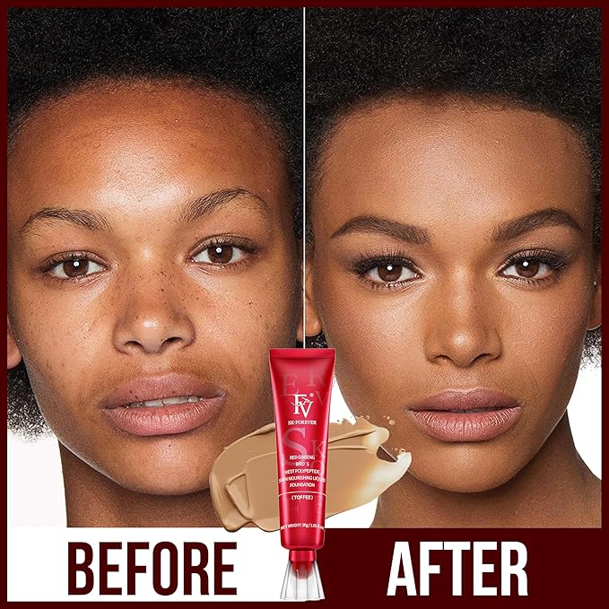 FV Waterproof Foundation with Oil-control, Long Lasting & Lightweight, Buildable Coverage, Matte Foundation for Oily/Normal Skin, Sweat-resistant Liquid Makeup Foundation for Face, 30g, Toffee-Velvo Beauty