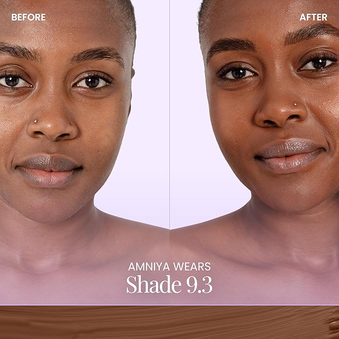 Naked Sundays BeautyScreen™ SPF 50 Mineral Peptide Foundation Tint – 2-in-1 Skin Tint & Mineral Sunscreen | Radiant, Buildable Coverage, Acne-Safe, Infused with Peptides (9.3 Rich Deep, 1.01 oz)-Velvo Beauty