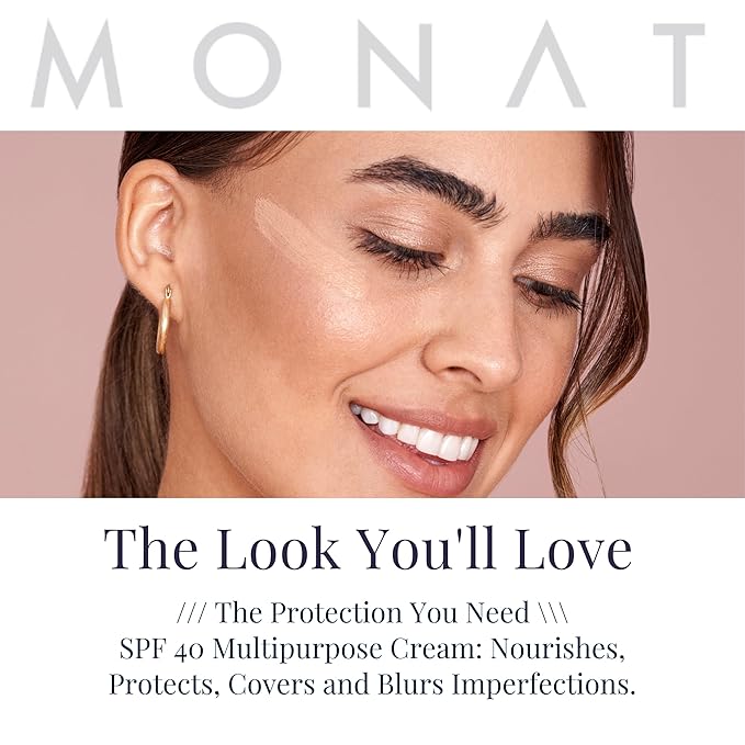Monat BB Cream SPF 40 - Vanilla Broad-Spectrum Moisturizer, Lightweight Tinted Coverage, Fragrance-Free, 35ml/1.18 fl. oz.-Velvo Beauty