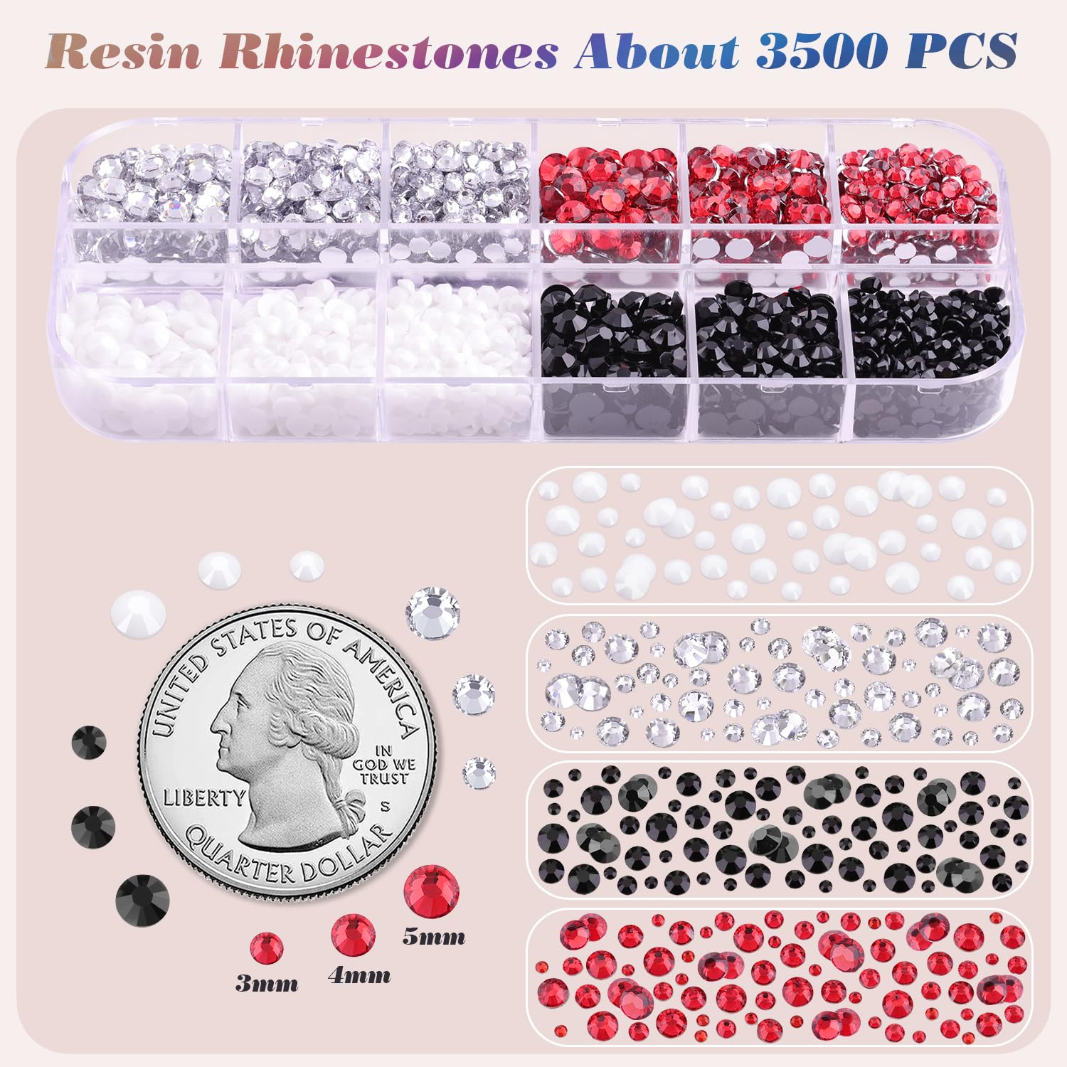 5000 PCS Flatback Rhinestones for Crafting and 3PCS B7000 Glue (Pack 2), 2 Boxes of Rainbow Resin Rhinestones Gems Charms for Bedazzling DIY Crafts Fabric Clothing Tumblers Shoes Nail Art-Velvo Beauty