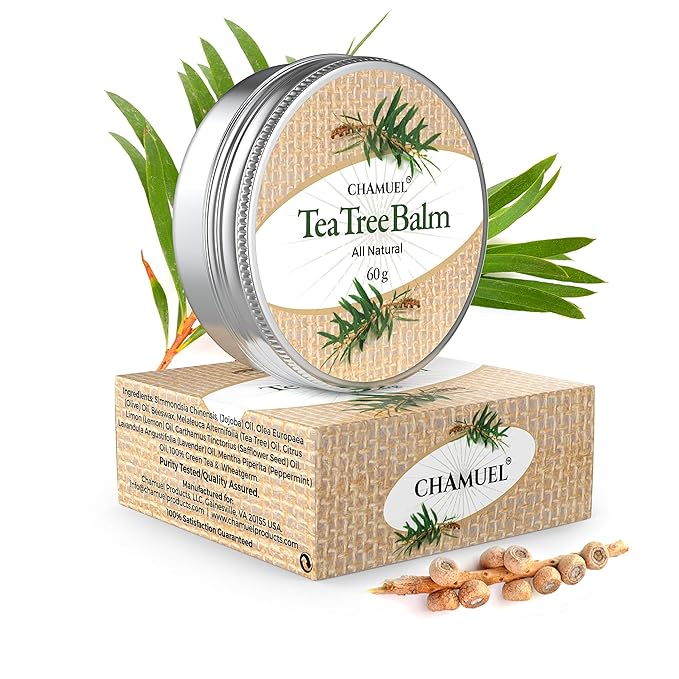 Tea Tree Oil Balm -100% All Natural | Great Cream for Soothing Irritations like Rashes, Insect Bites, Folliculitis, Acne, Itches, Dry Heels, Cuticles, Saddle Sores and more!-Velvo Beauty