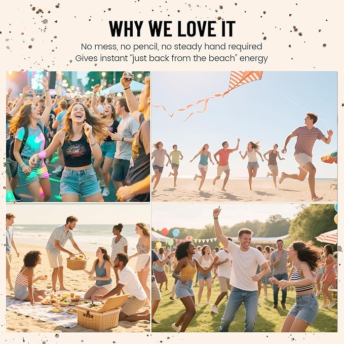 Freckle Stamp - Freckle Pen Waterproof, Long Lasting Fake Freckles, Quick Dry 5-Point Faux Freckles Stamp Cushion Stain Marker in One Press Natural and Lifelike Sunkissed Pencil Tool Makeup (#1-Light)-Velvo Beauty