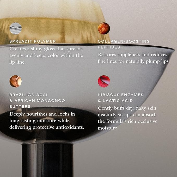 EADEM Le Chouchou Lip Softening Balm, Lip Gloss for Women, Lip Plumper & Lip Mask, Overnight Hydrating & Moisturizing Luxury Lip Balm, 0.5 oz, Burnt Malai-Velvo Beauty