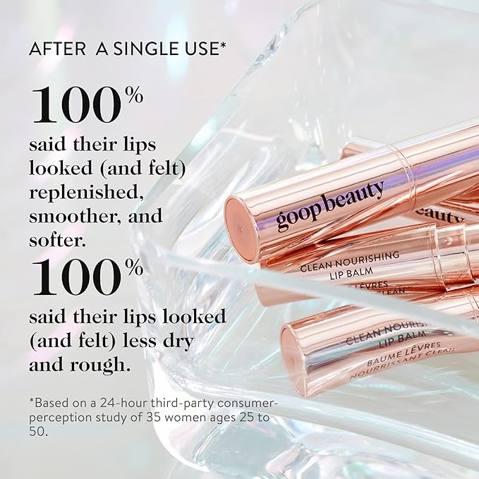 goop Beauty Lip Balm Trio | Clean Moisturizer for Chapped, Cracked & Dry Lips | Clear, Peony, & Tomato | Tinted for Sheer Color | Petroleum Free | 0.16 fl oz Each-Velvo Beauty