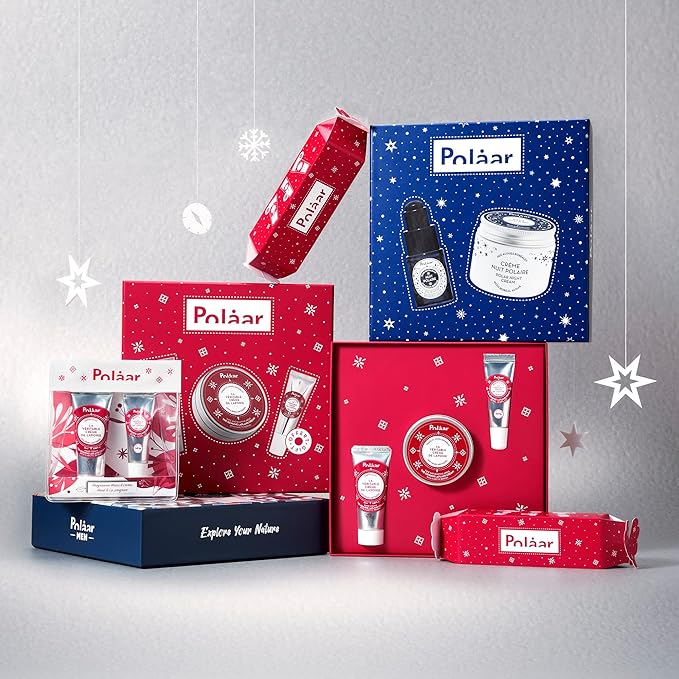 Polåar - The Genuine Lapland Cream with 3 Arctic Berries Gift Set - Hand Cream + Face Cream + Lip Balm - 3 Natural Moisturizing Skin Care - Vegan, Cruelty Free, Made in France-Velvo Beauty