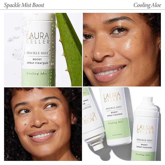 LAURA GELLER NEW YORK Spackle Mist Boost with Cooling Aloe - Long-Lasting Dewy Skin Makeup Setting Spray-Velvo Beauty