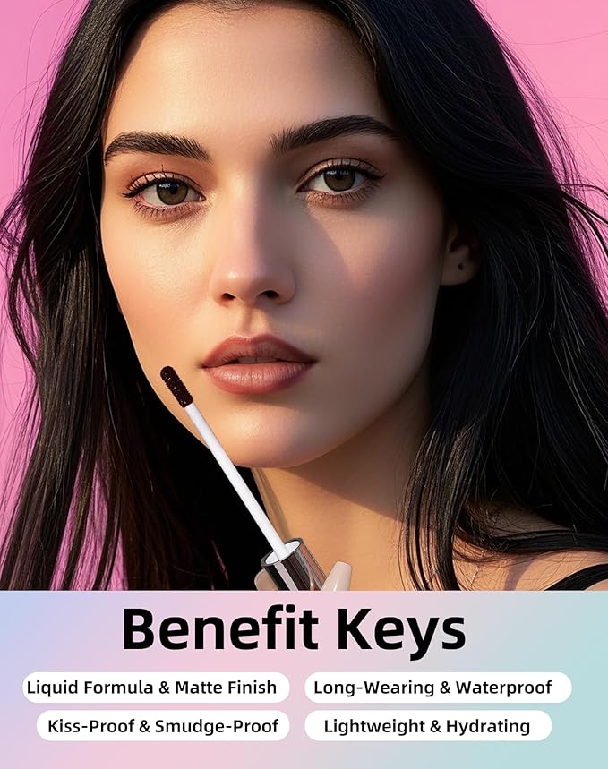 KIMUSE Lip Stain Peel Off, Peel Off Lip Liner Stain with Tweezer, Long Lasting, Waterproof, Transfer Proof Lipstains Color, Smudge-Free, Easy Removal, Matte Finish-Velvo Beauty