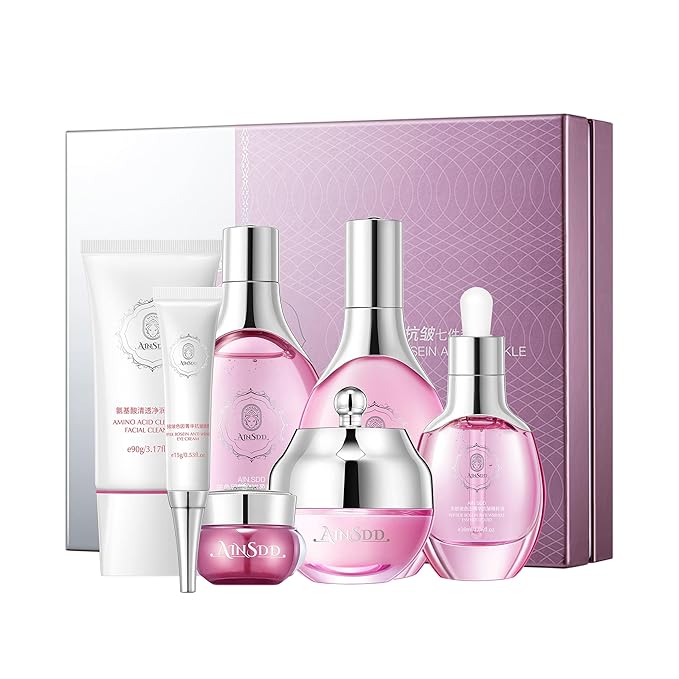 Hyaluronic Acid Anti Aging Skin Care Set Daily Skincare Kit For Women Gift Set 7 Pieces Women Beauty Set-Velvo Beauty