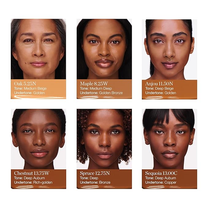 Ogee Complexion Perfecting Liquid Foundation - Lightweight Tinted Moisturizer For Face (Maple 8.25W - Medium Deep, Golden Bronze Undertones) - with Vitamin C & Jojoba Oil - Certified Organic-Velvo Beauty