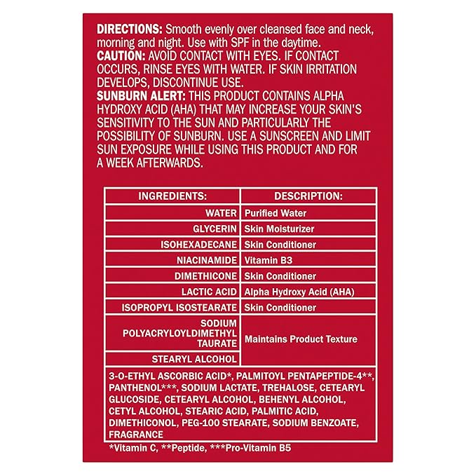 Olay Vitamin C Face Moisturizer, Brightening Cream for Women, Instant Hydration, Evens Tone, Dark Spot & Hyperpigmentation Reduction, Glowing Skin Care - Niaciniamide, Lactic Acid, 1.7 Oz-Velvo Beauty