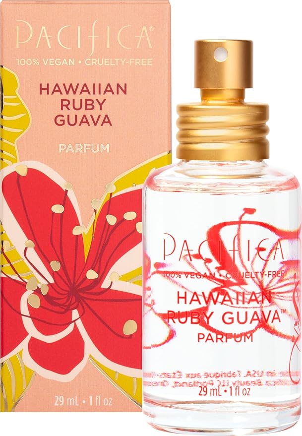 Pacifica Hawaiian Ruby Guava Spray Perfume - Vegan, Cruelty-Free Personal Fragrance with Essential Oils-Velvo Beauty