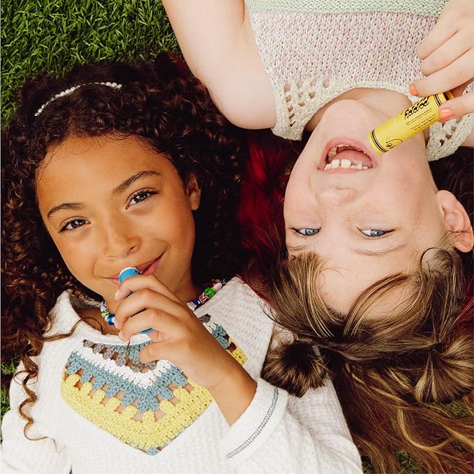 Poppy & Pout Kids Jumbo Lip Balm | All Natural Lip Balms & Moisturizers | Hydrates with Beeswax, Vitamin E, Organic Coconut Oil | Cruelty-Free | Lip Balm in Recyclable Cardboard Tube (Banana Fanna)-Velvo Beauty