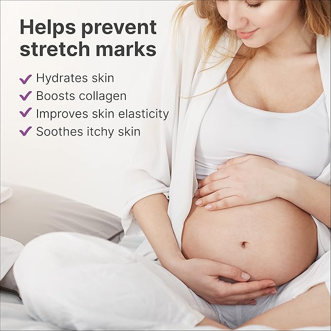 TriLASTIN Maternity Stretch Mark Prevention Cream (4Oz) - Hypoallergenic & Paraben-Free for Pregnancy & Postpartum - Maternity Belly Cream (2 Pack)-Velvo Beauty