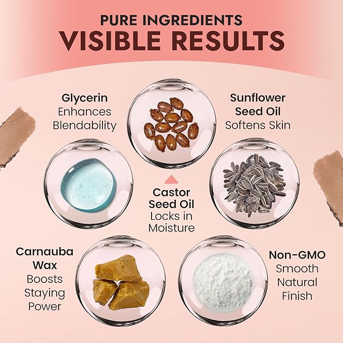 Organic Blush Tube, Amaretto - 100% Natural Vegan Cream Blush Sticks, Multi-Use Bronzer, & Highlighter for Lips, Cheeks & Eyes, Buildable Shimmer, Gluten-Free, Paraben-Free, Made in USA-Velvo Beauty