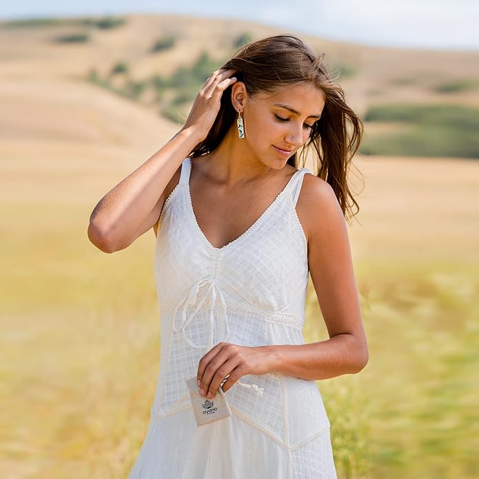 AYANA Healing Crystal Earrings for Women - Handmade Drop Earrings with Ethically Sourced Authentic Gemstones | Birthstone Jewelry for Women Trendy-Velvo Beauty