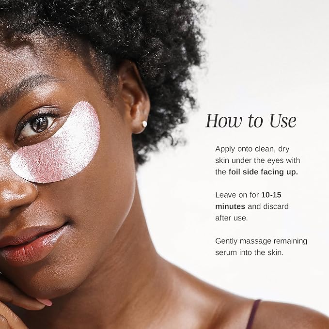 Wander Beauty Baggage Claim - Rose Gold Foil Under Eye Patches For Dark Circles and Puffiness - Under Eye Mask Depuffs & Firms - Brightening Eye Mask for Under Eye Bags (6 Pairs)-Velvo Beauty