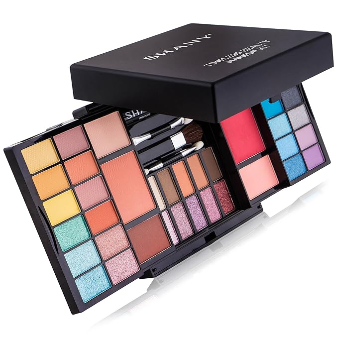 SHANY Timeless Beauty Makeup Kit - 36 Eye Shadow colors, 6 Blushes, Mini Mascara, and Applicators-Velvo Beauty