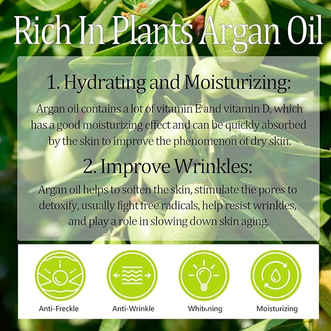 Argan Oil for Face, Argan Oil Skin Care Gift Set for Skin, Vitamin E Serum for Face, Dry Skin Care Routine Kit for Women, Deeply Moisturizing Skin Care for Dry Skin, Retinol & Vitamin E Cream-Velvo Beauty