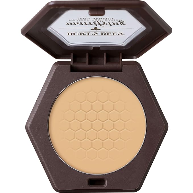 Burt’s Bees 100% Natural Origin Mattifying Powder Foundation, Vanilla, 0.3 Ounce, Packaging May Vary-Velvo Beauty
