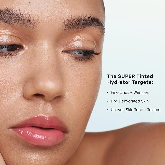 U Beauty The Super Tinted Hydrator Hyaluronic Acid Moisturizing Cream - Mega-Dose Skin Hydrator for Supple, Smooth, and Softer-Looking Skin For Up To 48 Hours - Shade 7-1.0 oz-Velvo Beauty