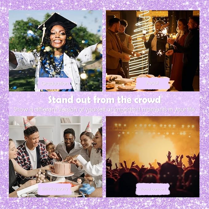 Yosca Highlighter Powder Spray, 20ML Cosmetic Grade Shimmer Powder Diamond Glitter Spray Sparkle Highlighter Makeup Festival Concert Accessorise for Rave Clothes Hair Face Nail Art - Silver Dust-Velvo Beauty