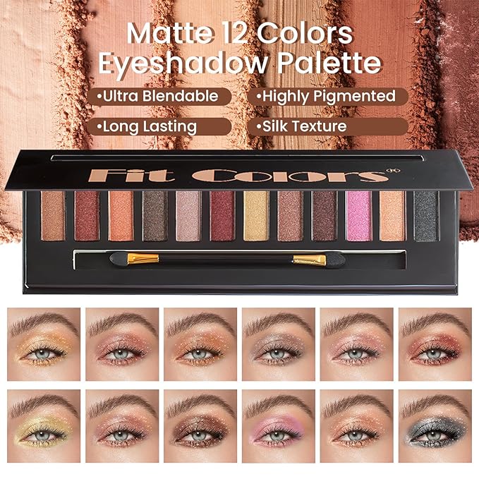 Makeup Gift Set for Teens Girls, Travel Makeup Kit for women, Makeup Full Kit for Beginners & Professionals, Cosmetic Bag Include Matte & Glitter Eyeshadow Palette, Long Lasting Lip Gloss-Velvo Beauty