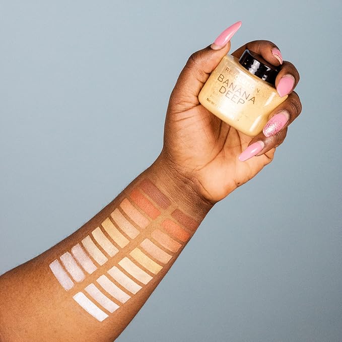 Revolution Beauty, Loose Baking Powder, Makeup Setting Powder, Long Lasting Coverage, Mattifies & Reduces Shine, Deep Dark, 1.13 Oz-Velvo Beauty