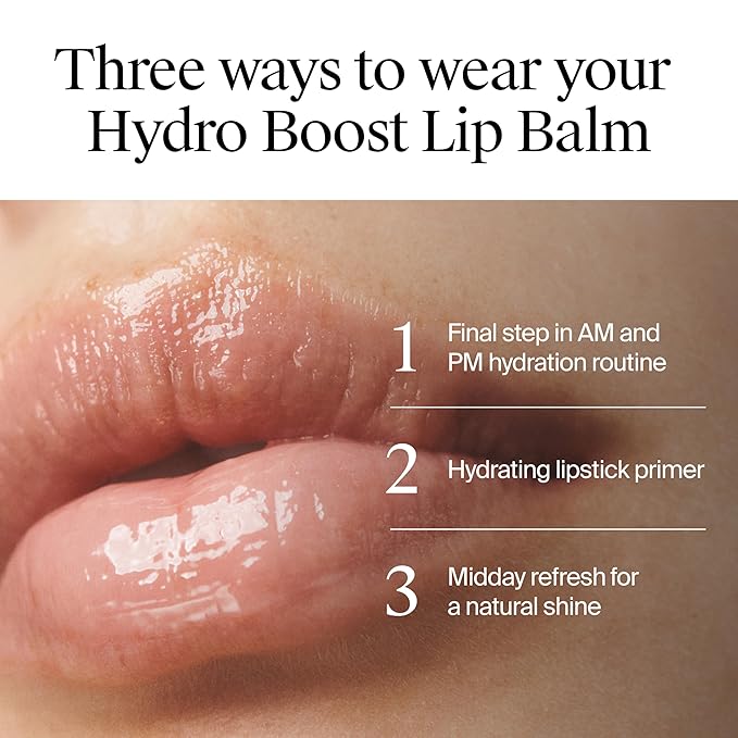 Neutrogena Hydro Boost Hyaluronic Acid, Unscented Lip Balm Leaves Lips Feeling Hydrated, Sheer Ice Nude Lip Balm with a Sweet Sugar Flavor, Fragrance Free, 0.5 oz (Pack of 2)-Velvo Beauty