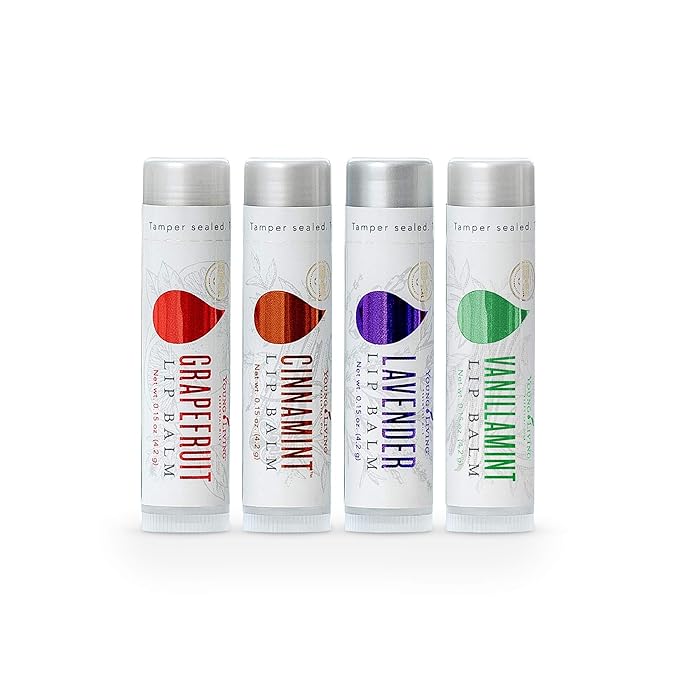 Young Living Lavender Lip Balm - 0.15 oz - Essential Oils , Soothes Dry Lips , Hydrates & Softens , Natural Lip Care Hydrating Lip Treatment , Moisturizing Lip Balm-Velvo Beauty
