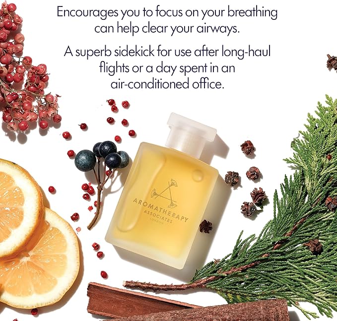 Aromatherapy Associates Forest Therapy Bath and Shower Oil, Natural Body Oil to Restore Mind, Body and Spirit, Hydrating, Made with 3 Essential Oils (1.85 oz)-Velvo Beauty