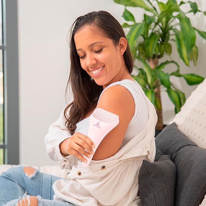 Ice Roller Face Massager 2 in 1 Set- Therapeutic Cooling to Naturally Tone & Tighten | Brighten Complexion and Reduce Wrinkles, Under Eye Puffiness | Facial Cool Ice Rollers for Migraine + Pain Relief-Velvo Beauty