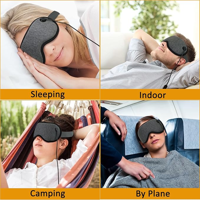 Heated Steam Eye Mask, Warm Compress For Eyes, Pressure Relief Eye Mask For Sleeping, Relieve Eye Fatigue and Eye Strain-Velvo Beauty