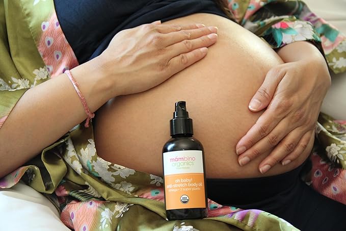 Third Trimester Set – All Natural Skincare Pregnancy Gift Box – Anti-stretch mark Belly Oil, Rose Facial Mist, Cleansing Oil, Face Wash - Mambino Organics-Velvo Beauty