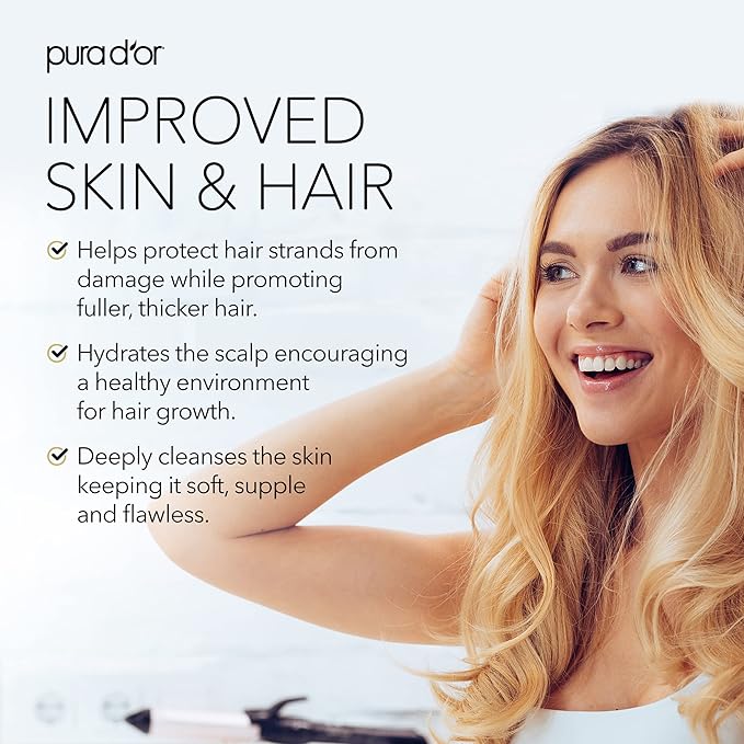 PURA D'OR 4 Oz ORGANIC Castor Oil - w/ 2 BONUS Empty Brushes - 100% Pure USDA Certified Cold Pressed, Hexane Free Eyelash & Eyebrow Serum - For Fuller, Thicker Lashes & Brows - Skin & Hair-Velvo Beauty