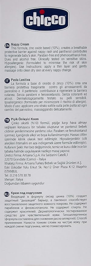 Chicco 100ml Nappy Cream-Velvo Beauty
