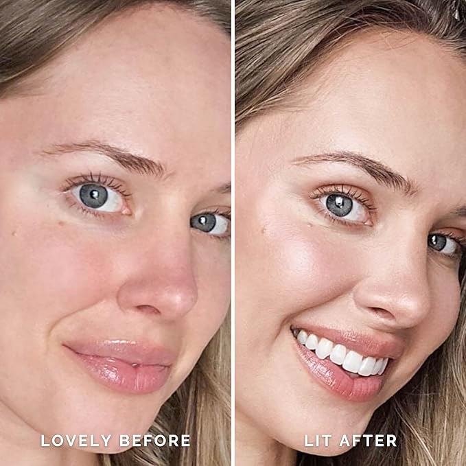 Elizabeth Mott Thank Me Later Glow Enhancer & Primer - Illuminating Makeup Base & Highlighter for Radiant Skin - Lightweight, Long-Lasting, Vegan & Cruelty-Free, Sheer Light Glow Shade, 30g-Velvo Beauty